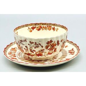 Copeland Spode India Tree Oatmeal Soup Bowl Underplate Saucer Old‎ Mark